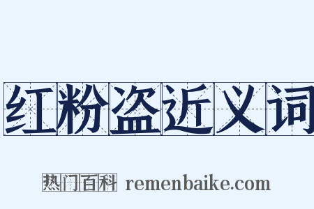 红粉盗近义词是什么意思的图片